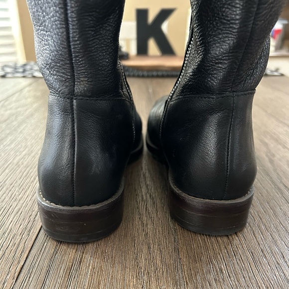 Franco Sarto Black Leather Marli Tall Riding Boots. Side Zip Excellent Condition - Picture 6 of 12